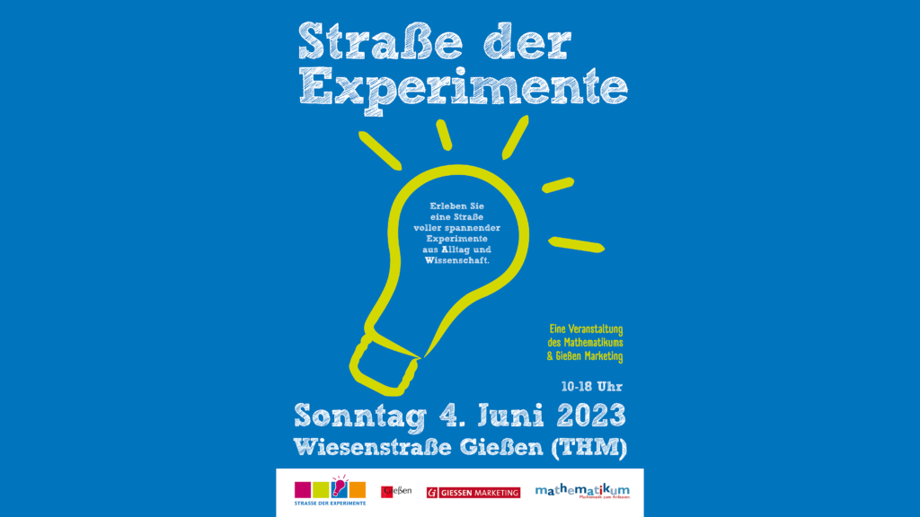 Plakat Straße der Experimente 2023