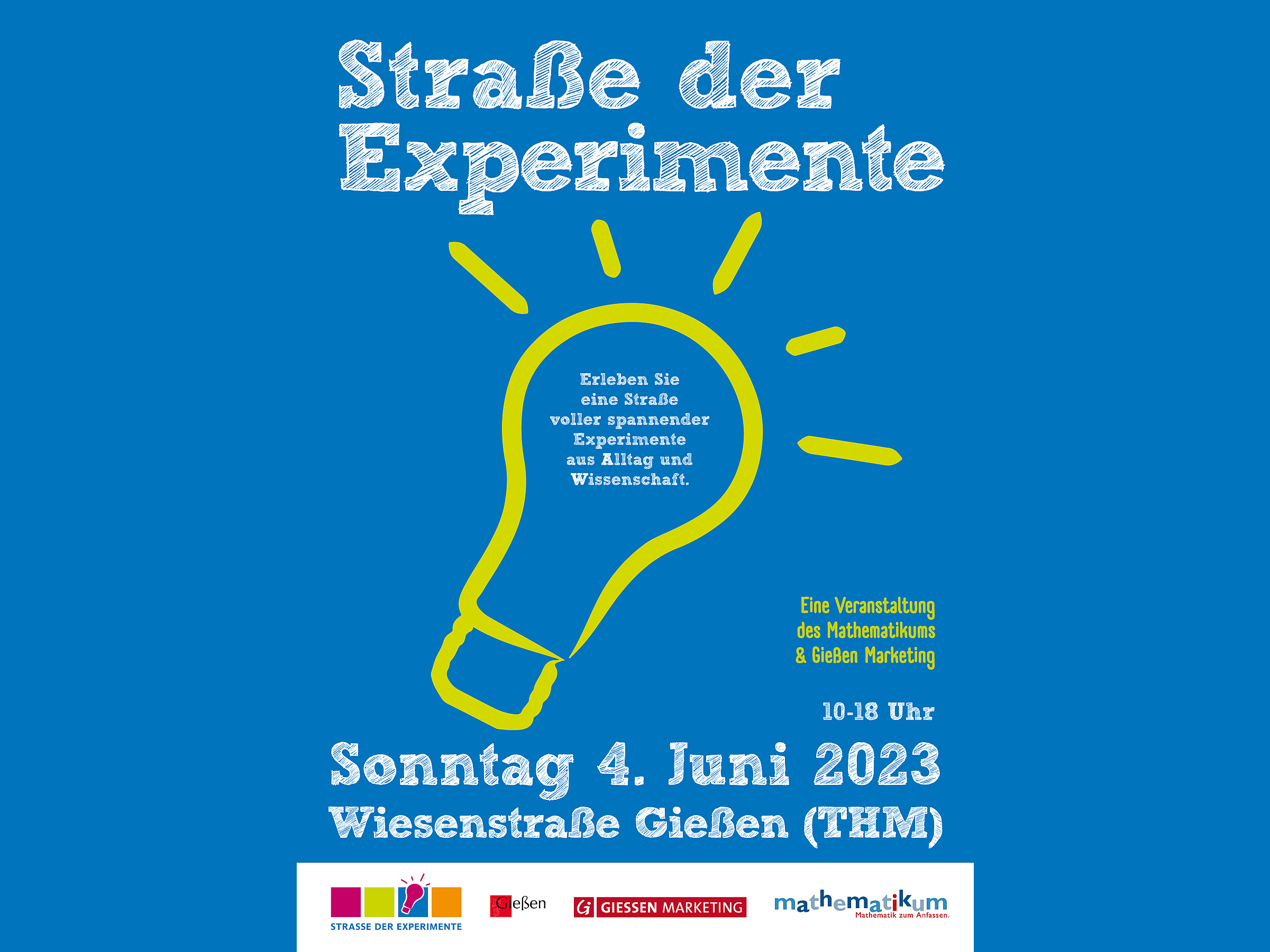 Plakat Straße der Experimente 2023