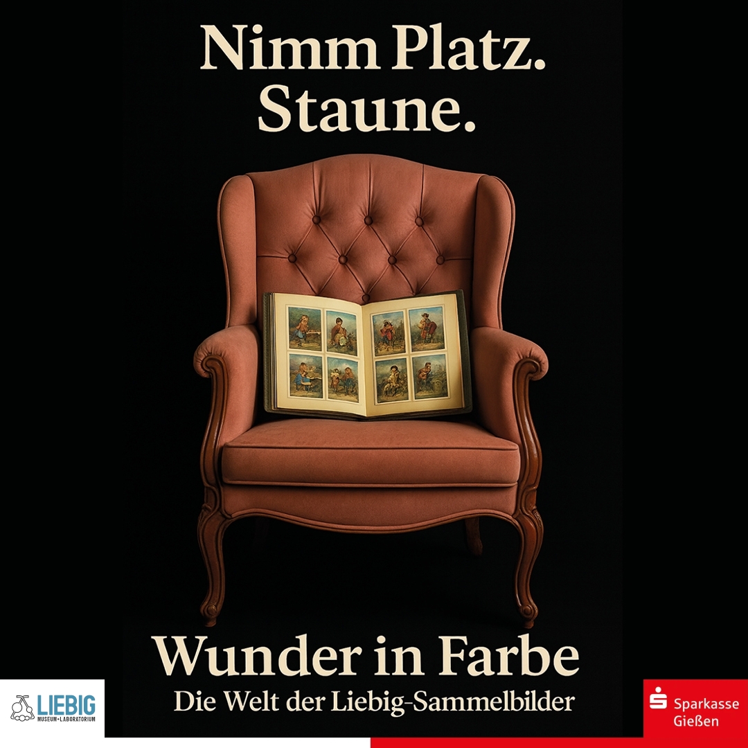 2025_Liebigbilderausstellung_q_liebig-sparkasse Plakat der Sonderausstellung in der Sparkasse Gießen
